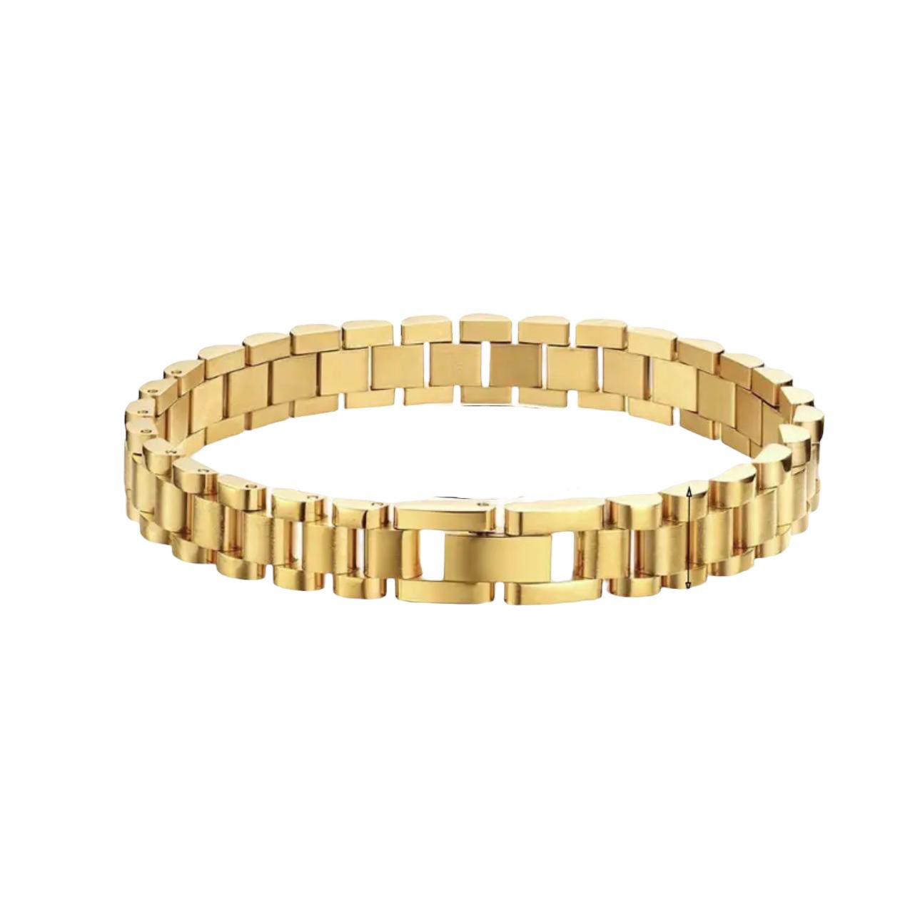 Goudkleurige Luxe Schakelarmband