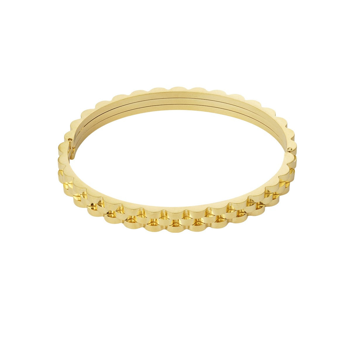 Schakel Bangle Armband Goud
