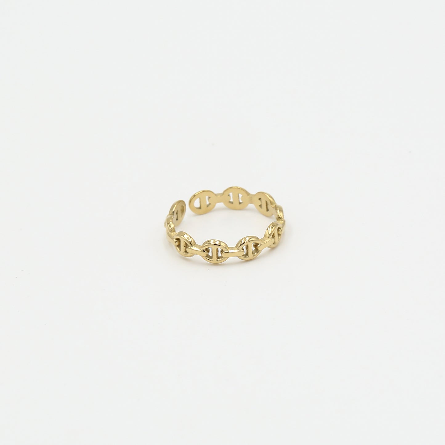 Statement Ring met Schakel Design