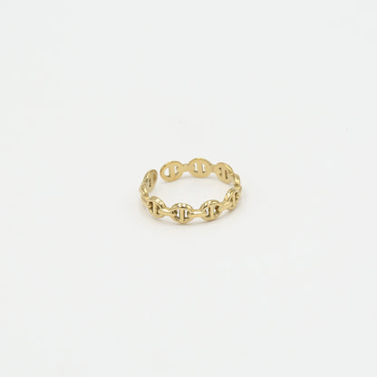 Statement Ring met Schakel Design