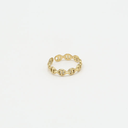Statement Ring met Schakel Design