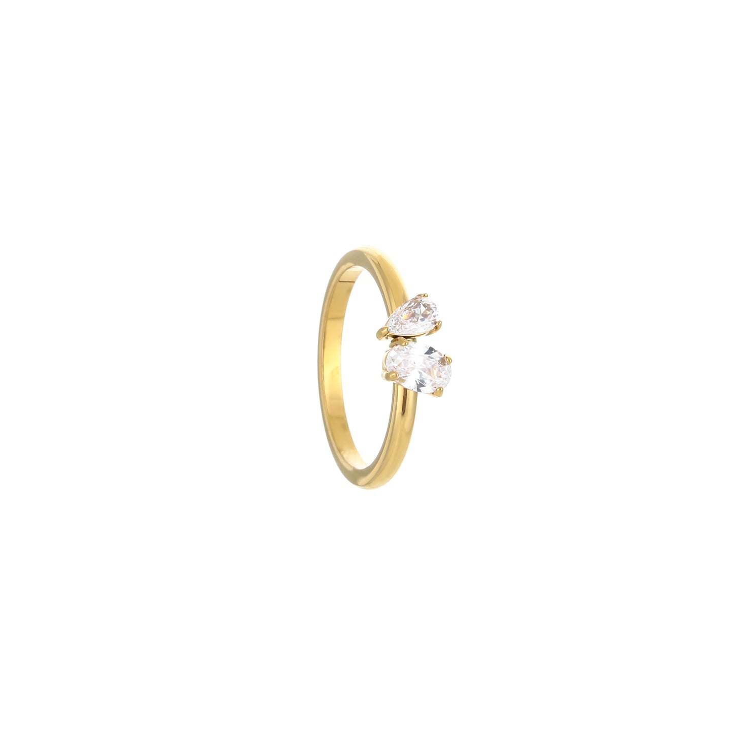 Ring met Dubbele Zirkonia