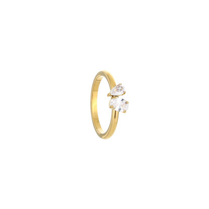Ring met Dubbele Zirkonia