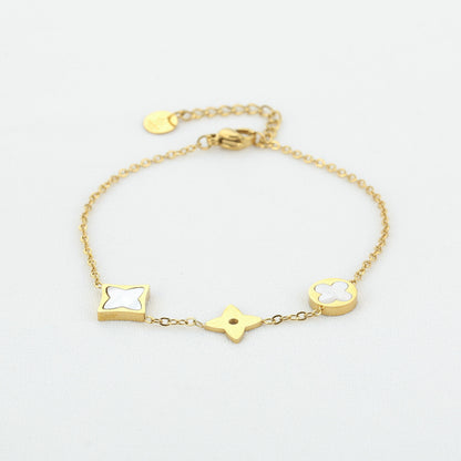 Armband met Klaver Bedels