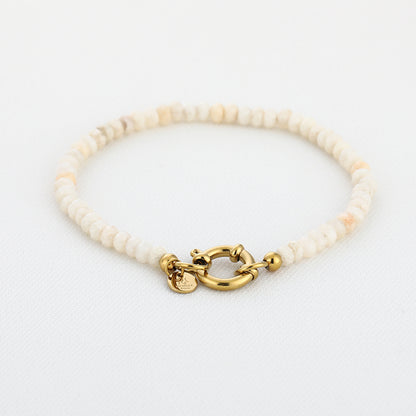 Armband met Crèmekleurige Kralen