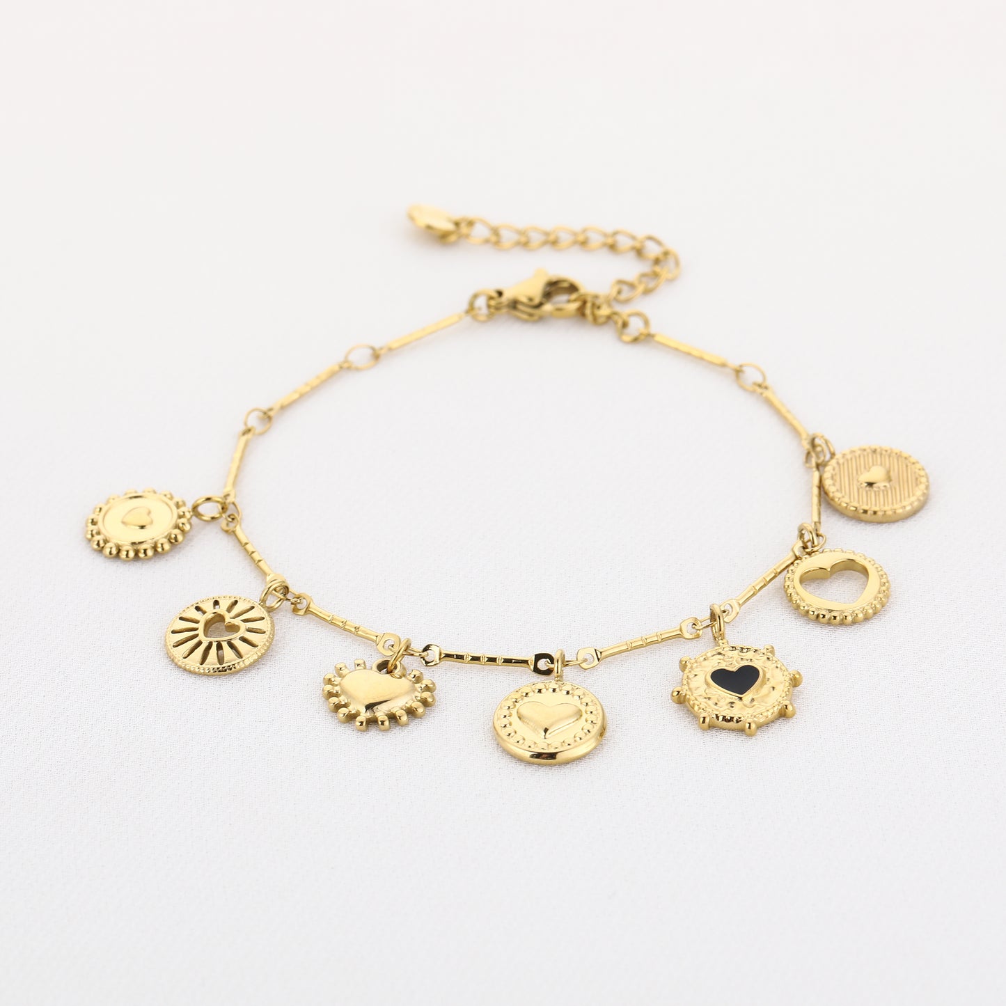 Bedelarmband met Hartjes Z