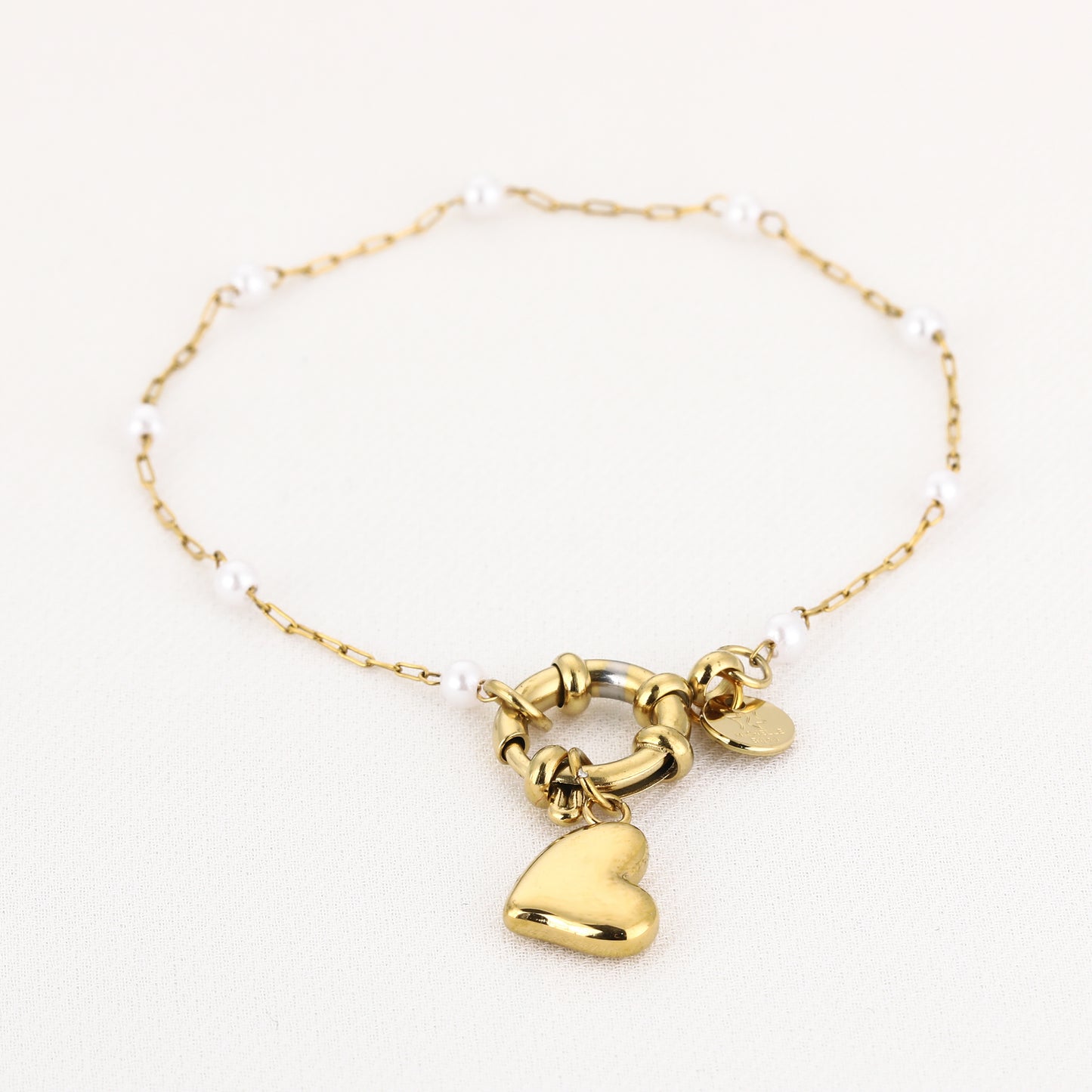 Hartjes Armband met Parels