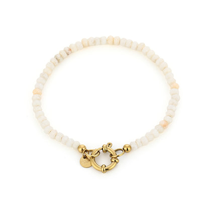 Armband met Crèmekleurige Kralen