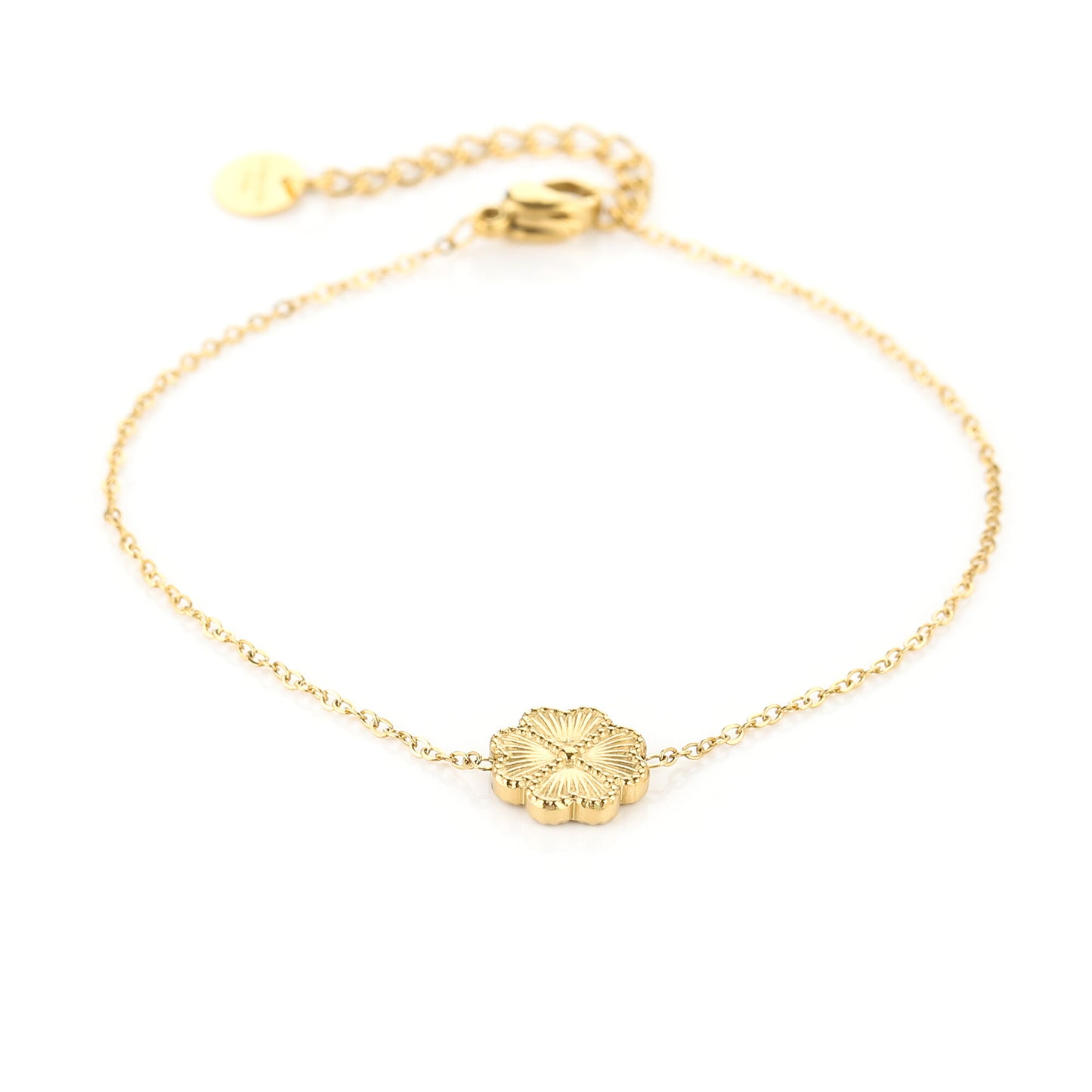 Armband met Klaver Bedel