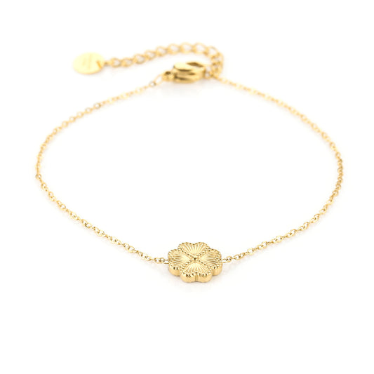 Armband met Klaver Bedel