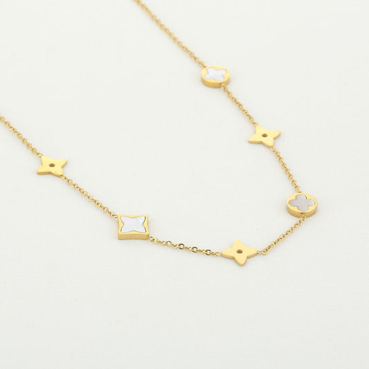 Ketting met Klaver Bedels