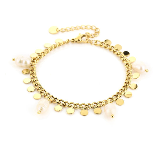 Armband met Parels & Muntjes