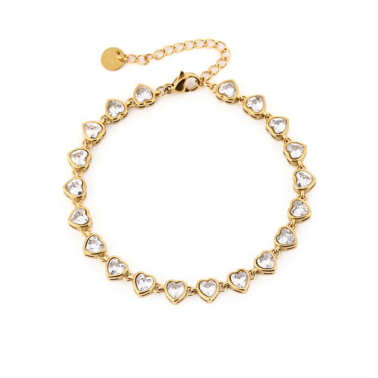 Hartjes Armband met Zirkonia