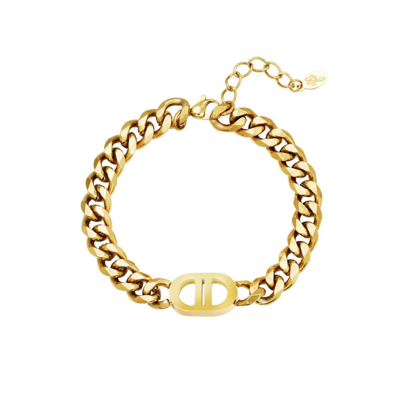 Chunky Schakelarmband Goud