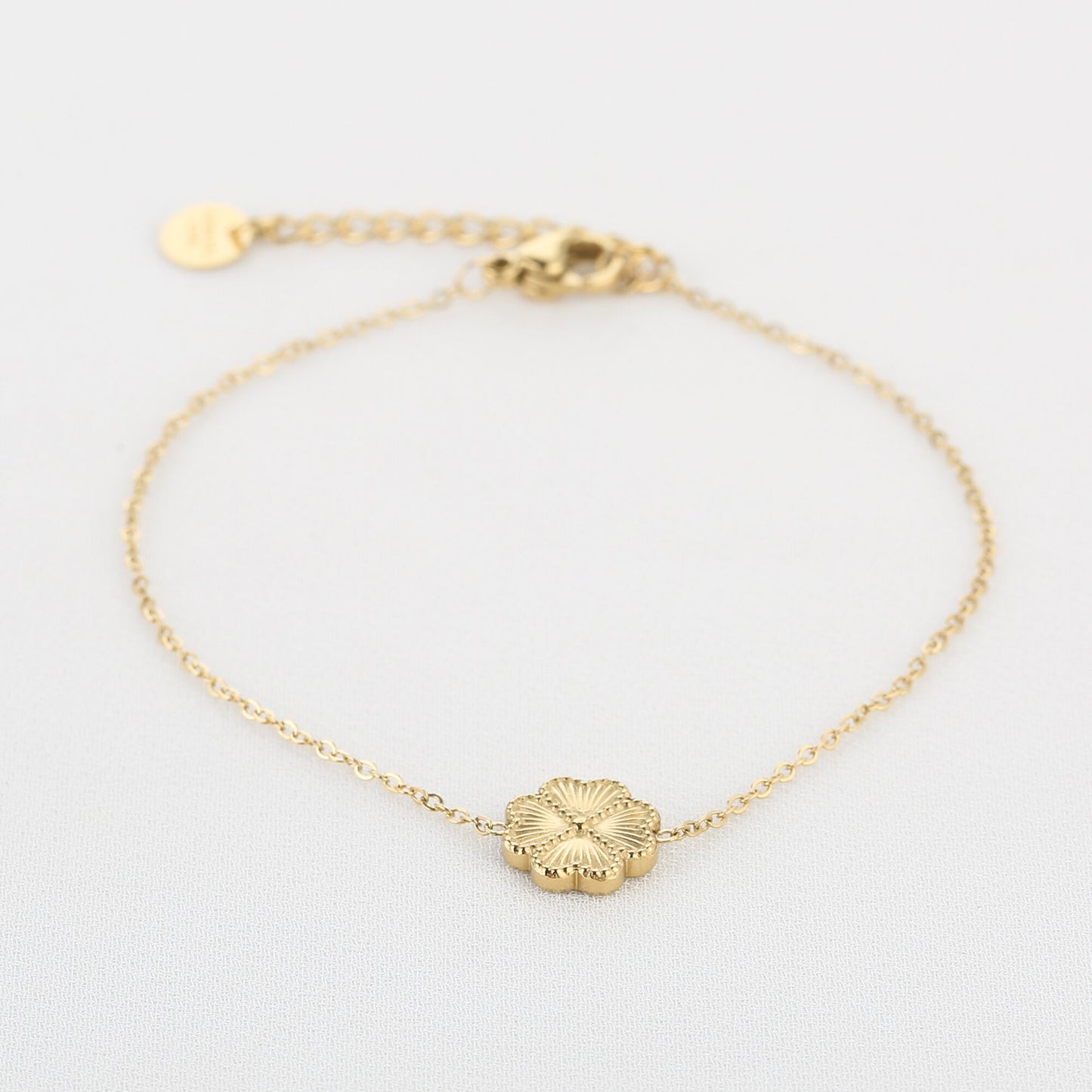 Armband met Klaver Bedel