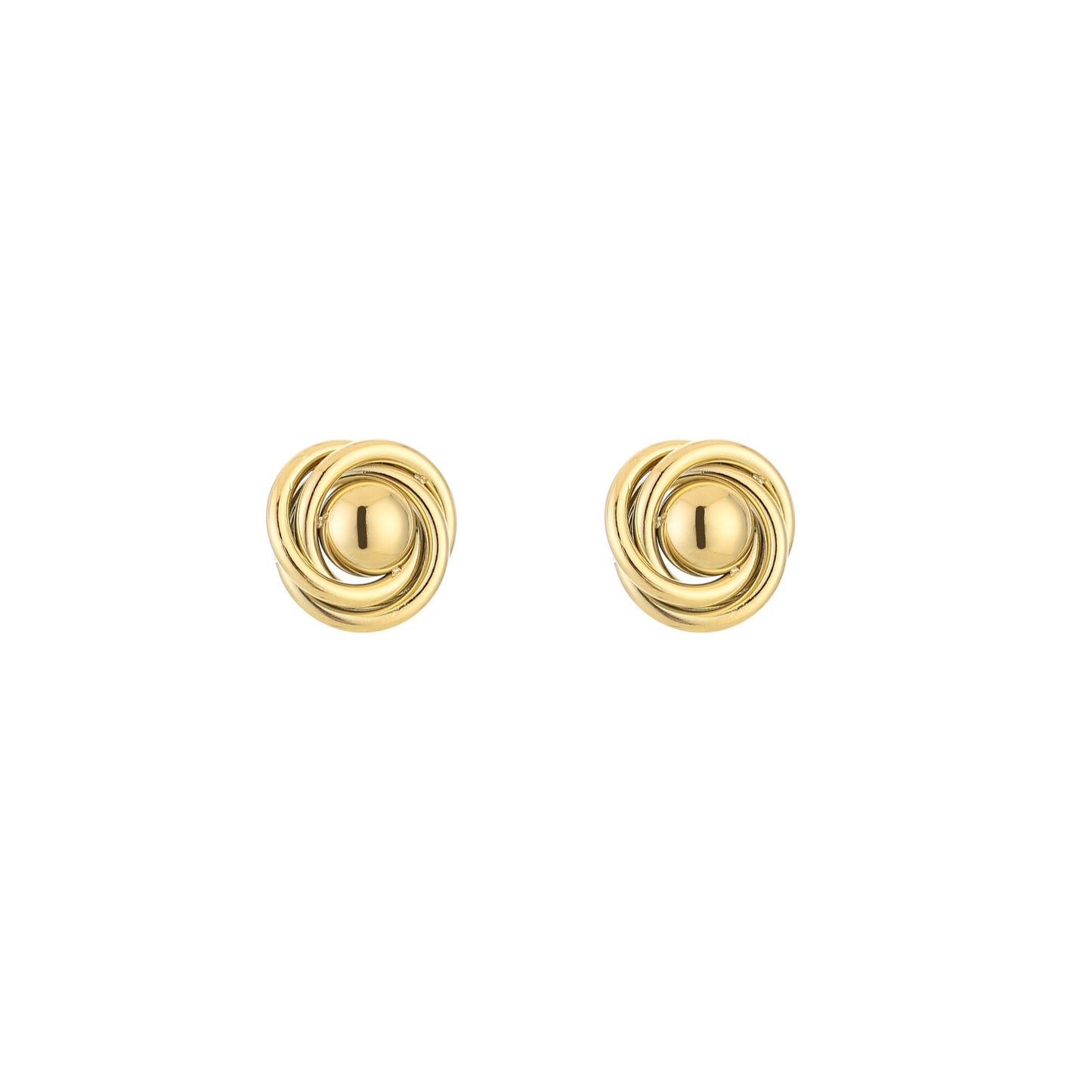 Ronde Knot Stud Oorbellen