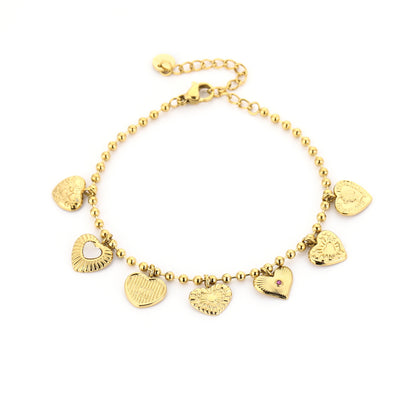 Bedelarmband met Hartjes