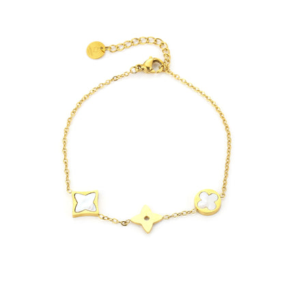 Armband met Klaver Bedels