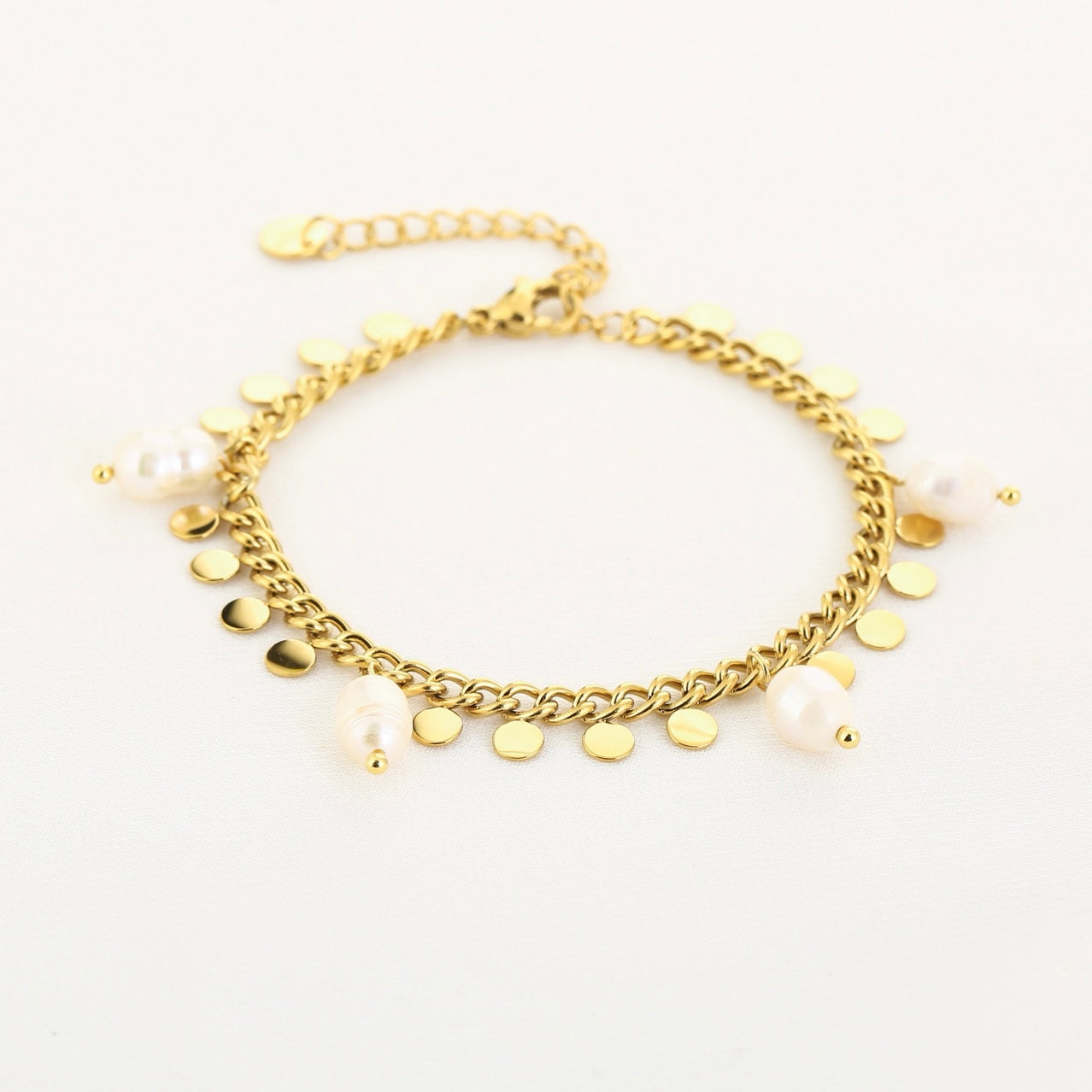 Armband met Parels & Muntjes