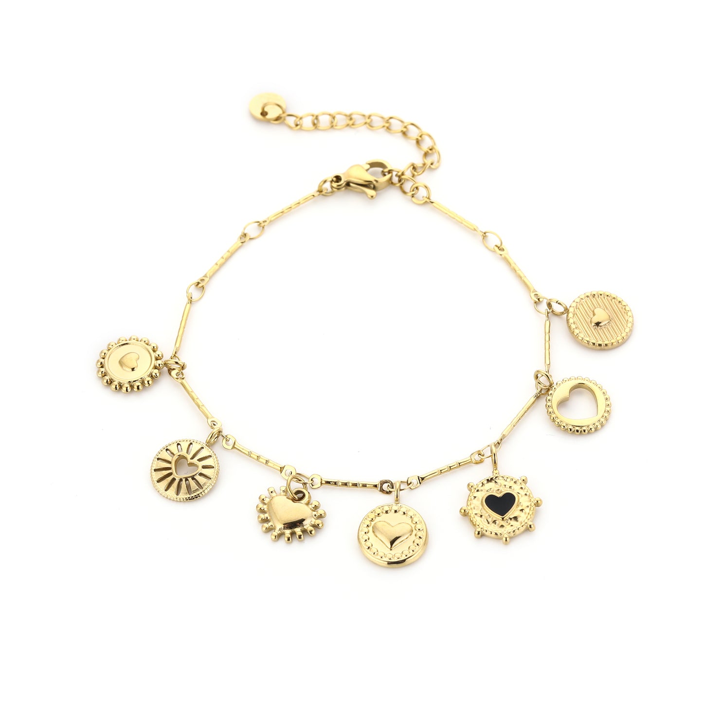 Bedelarmband met Hartjes Z