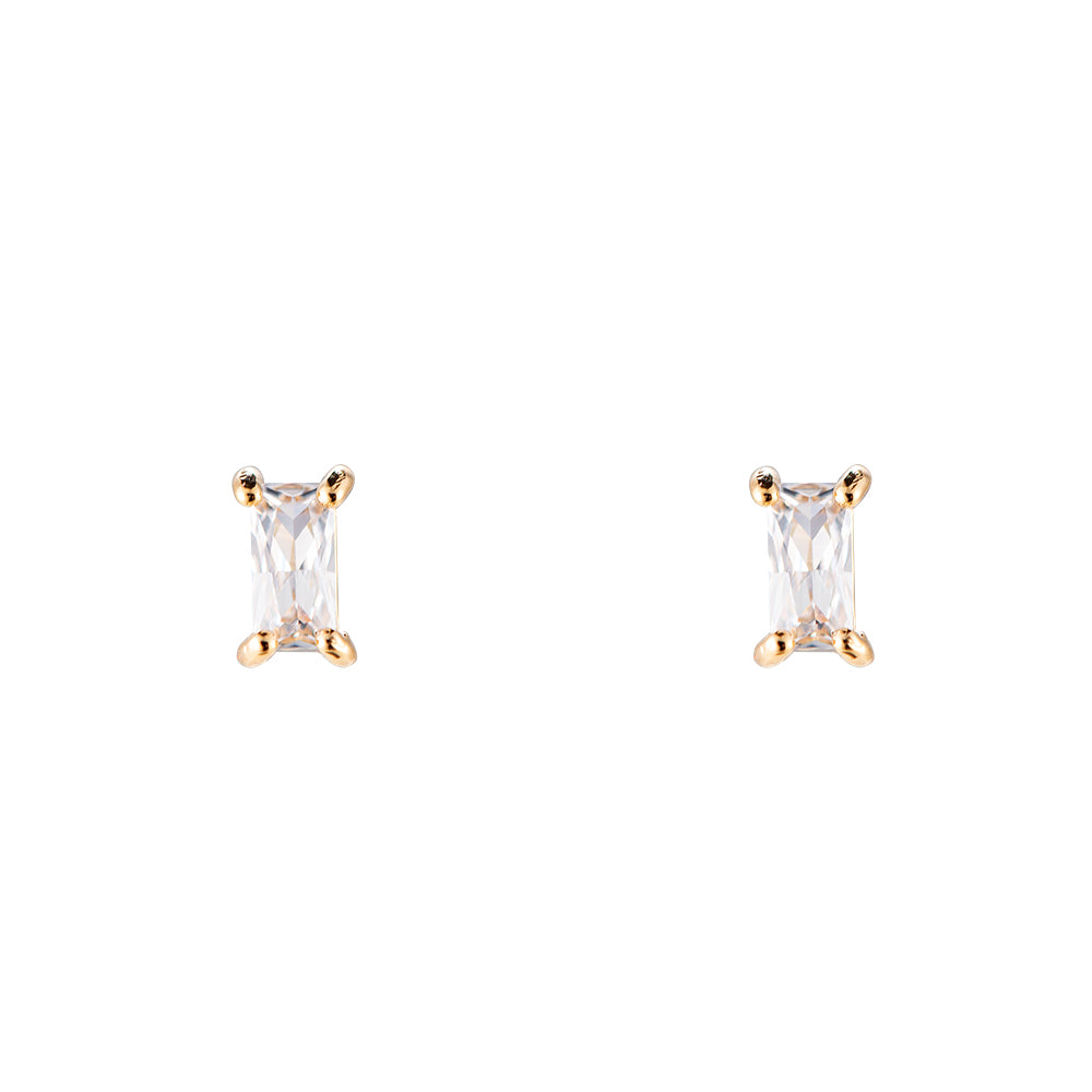 Oorbellen Cube Studs Wit