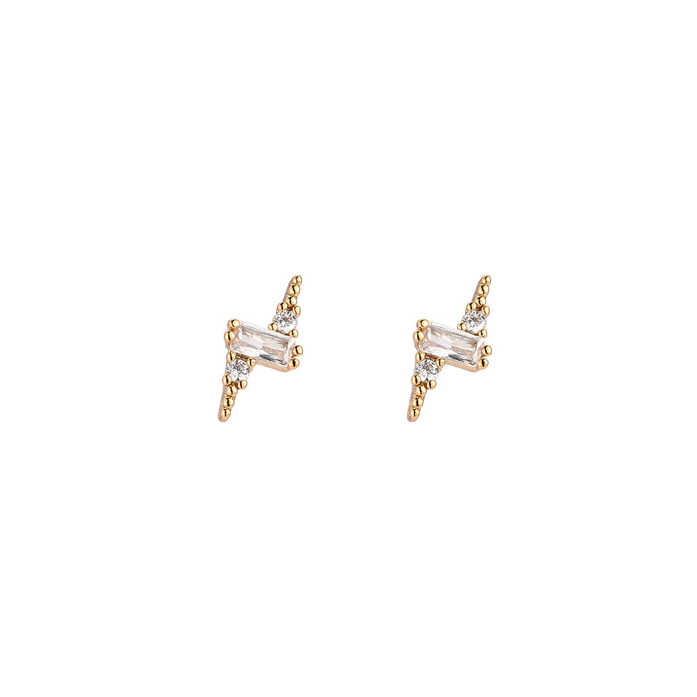 Oorbellen Lightning Studs Wit