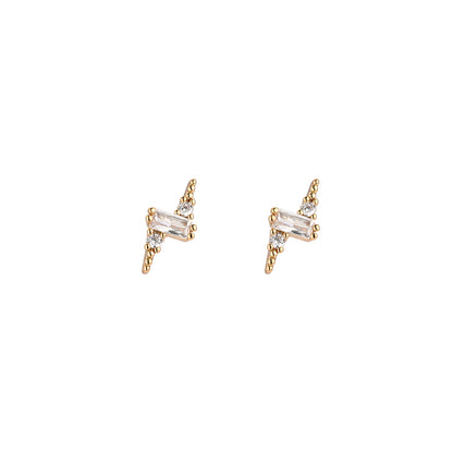Oorbellen Lightning Studs Wit