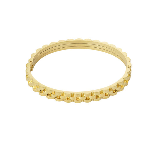 Schakel Bangle Armband Goud