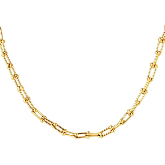 Goudkleurige Gekoppelde Schakelketting