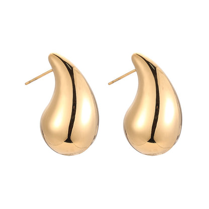 Goudkleurige Oorbellen Hailey Teardrop M
