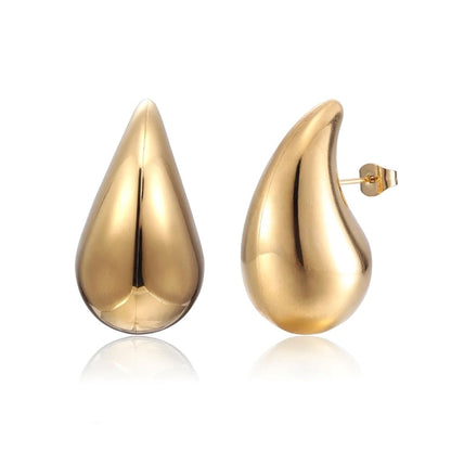 Goudkleurige Oorbellen Hailey Teardrop M
